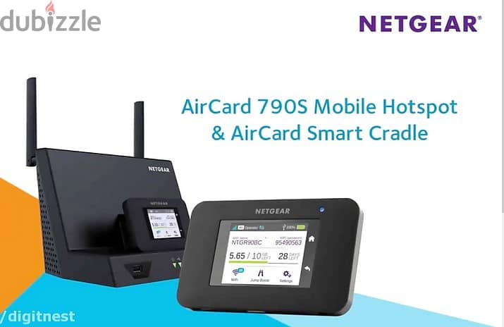 Zain Netgear Router 790S Hotspot & AirCard Smart Cradle USED 1