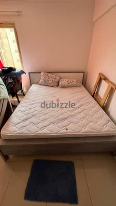 Chevron King Bed with matress - 180x200 cm
