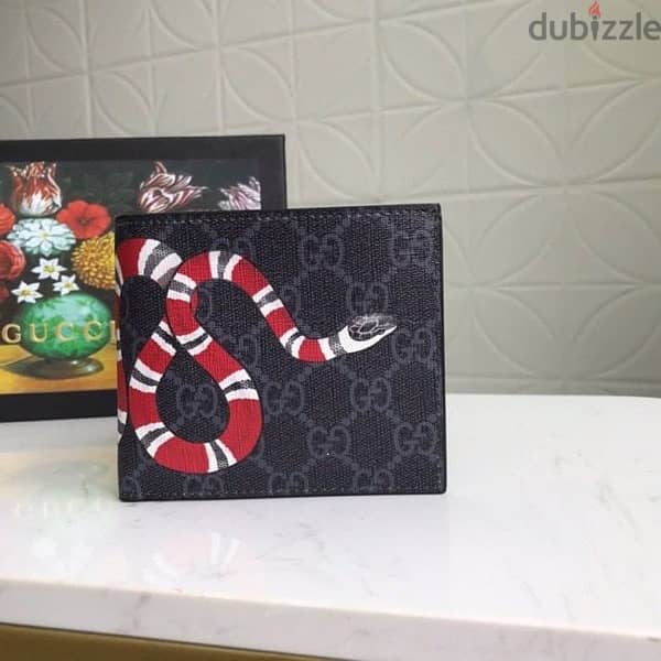 Gucci Tiger Print GG Supreme Wallet Replica