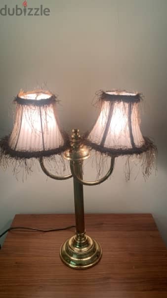 beautiful brass antique lamp 0