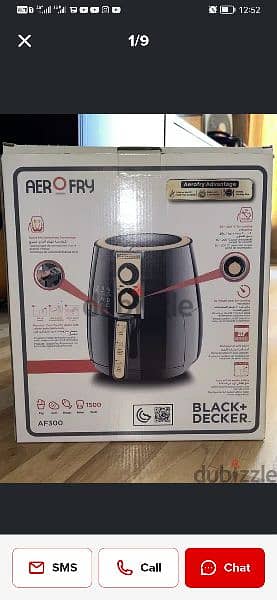 Air fryre     black+decker