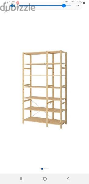 Table, shelves, cabinet, storage boxes from Ikea 1