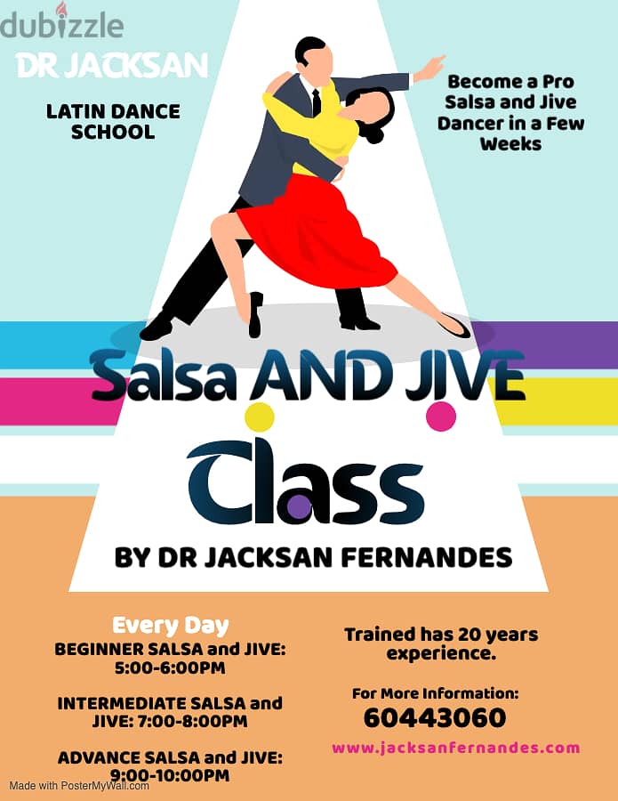 Learn to dance Salsa and Jive in 10 classes, Salmiya 1