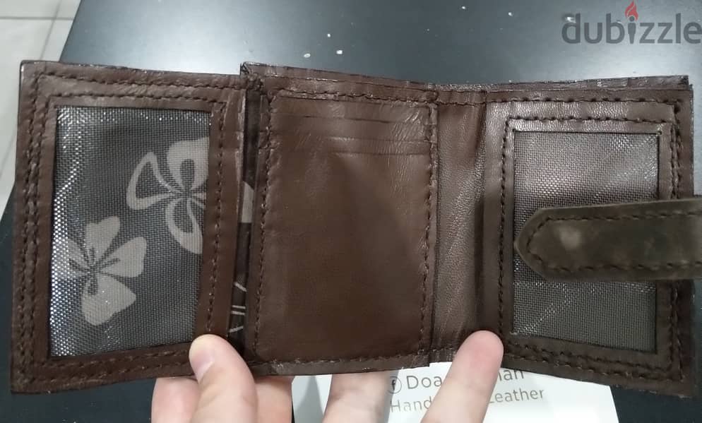 HANDMADE wallet . NEW and unused 7