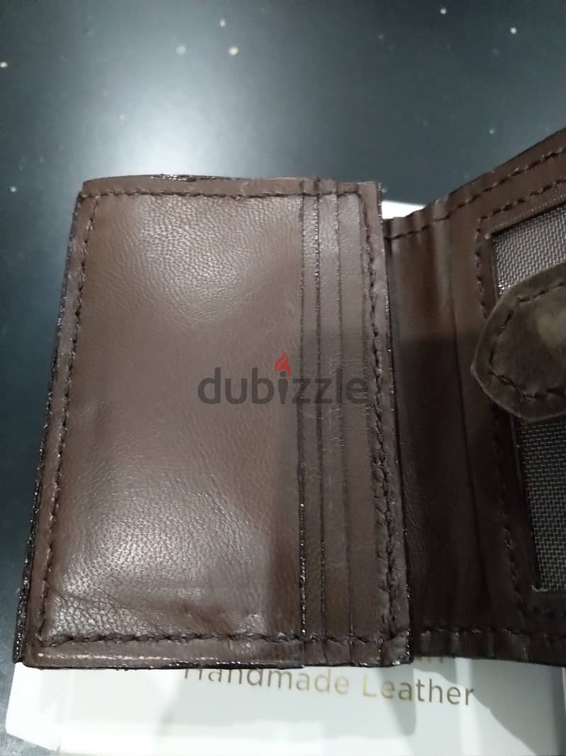 HANDMADE wallet . NEW and unused 8