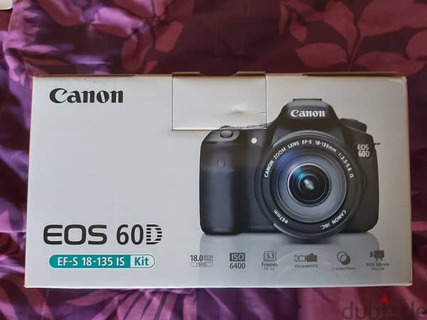 Canon EOS 60D, Canon Lense 18-135mm et accessories completly new