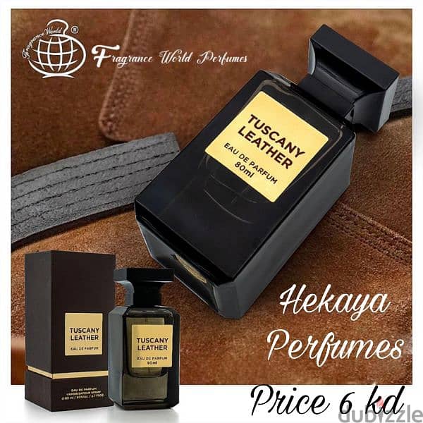 Tuscany Leather EDP 80ml by Fragrance World only 6kd and free delivery 0