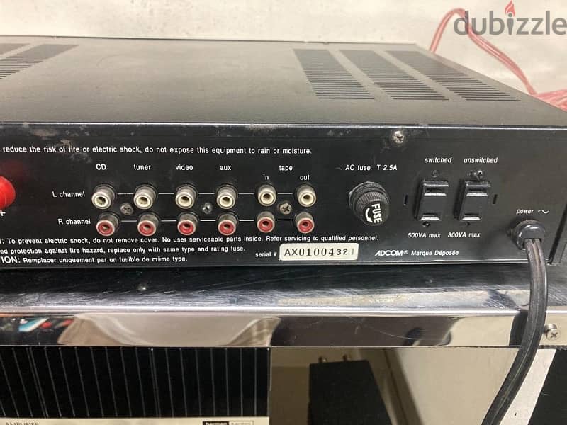 ADCOM GCA-510 Audiophile Amplifier. Made in the USA 1