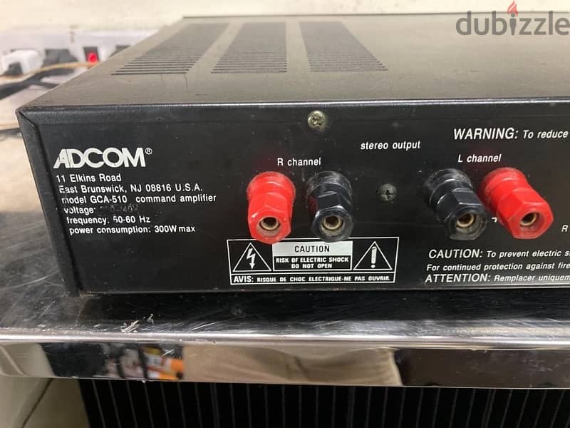 ADCOM GCA-510 Audiophile Amplifier. Made in the USA 5