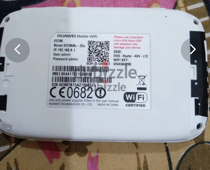 Rarely used Huawei router for sale.  Have big battery 0