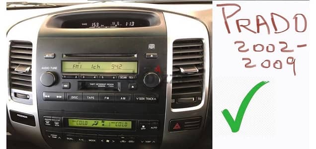 Toyota PRADO OEM 2002-2009 Stereo + KENWOOD