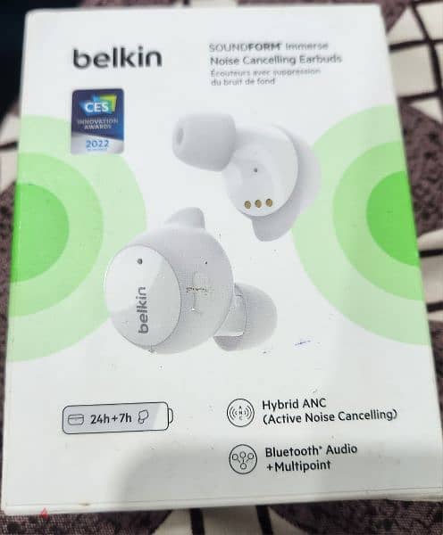 Belkin sound from immerse earbuds brand new condition just open box 3