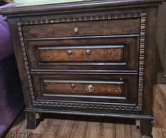 Wooden Bed Side Table with Drawer 2 Nos.