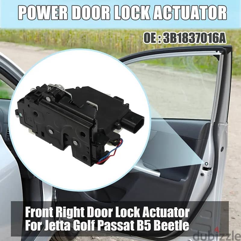 New Front Right Door Lock Actuator for VW Jetta Golf Passat B5 Beetle 6