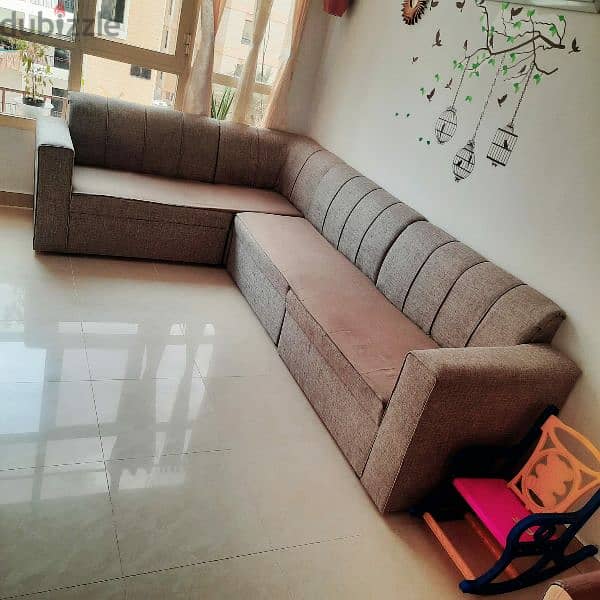 L SHAPE SOFA WITH GOOD CONDITION 1