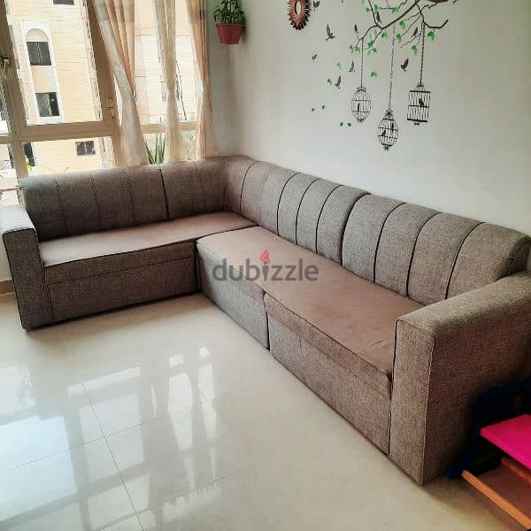 L SHAPE SOFA WITH GOOD CONDITION 2