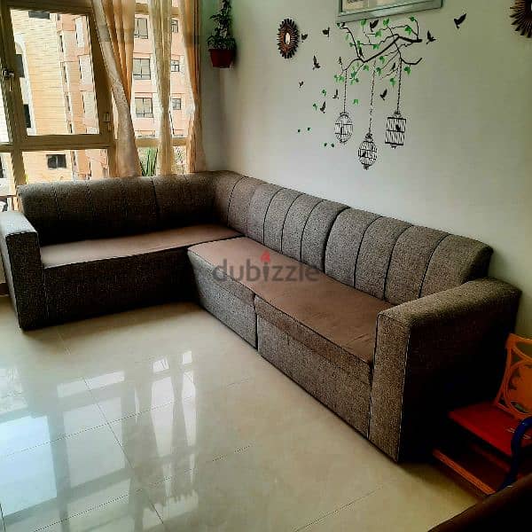 L SHAPE SOFA WITH GOOD CONDITION 3