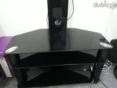 Glass TV stand