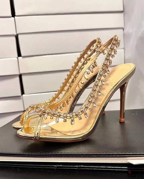 Rhinestone party heels (size 39) 3