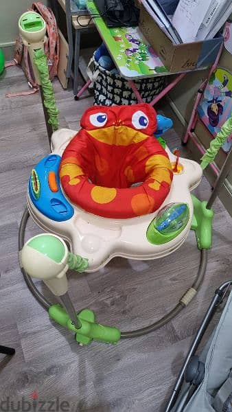 Baby Jumper and rocker and new walker for sale 1