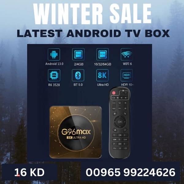 LATEST UPDATED VERSION ANDROID TV BOX WITH FREE SUBSCRIPTION 0