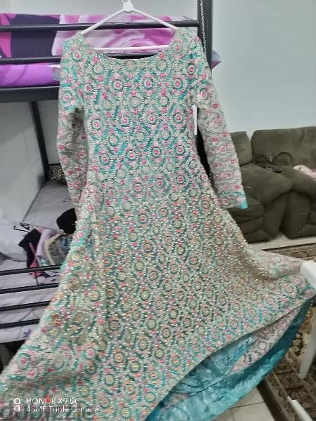 rarely used pakistani party dresses for sale 0