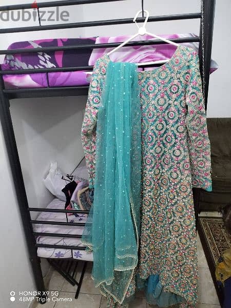 rarely used pakistani party dresses for sale 2