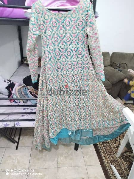 rarely used pakistani party dresses for sale 3