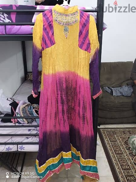 rarely used pakistani party dresses for sale 4