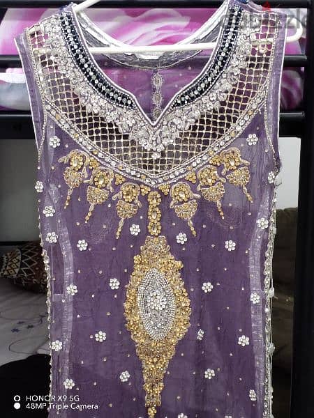 rarely used pakistani party dresses for sale 7