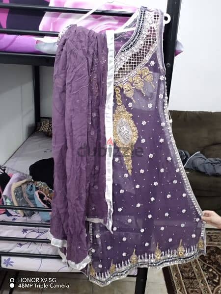 rarely used pakistani party dresses for sale 9