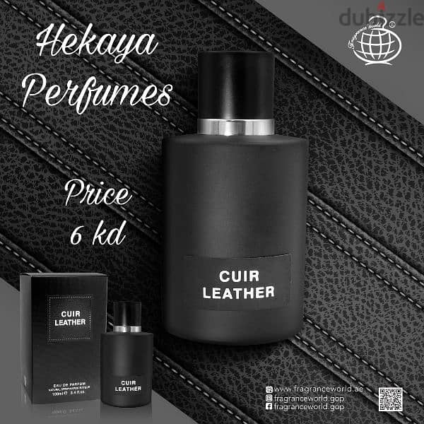 Cuir Leather for men 100ml EDP by Fragrance World only 6kd free delive 0