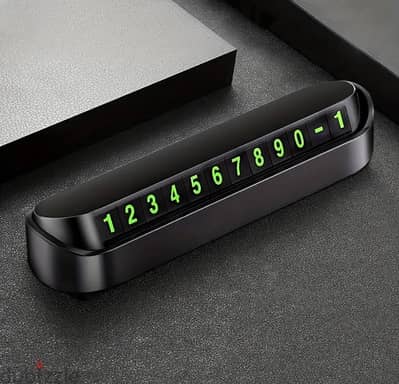 Car Dashboard Temporary Parking Number Plate