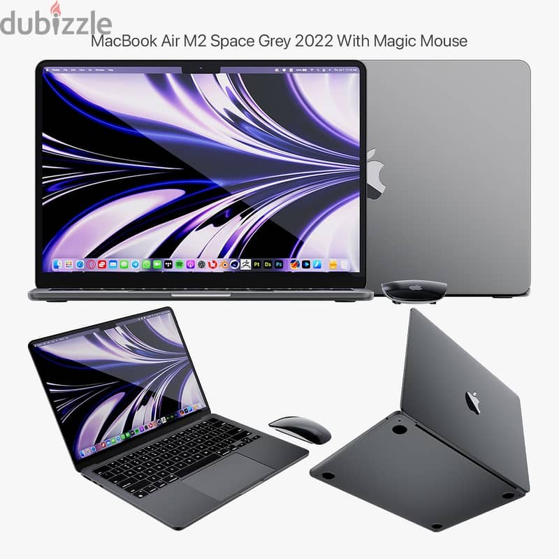 للبيع ماك بوك اير MacBook Air M2/256GB SSD 8GB RAM جديد مسكر بالكرتون 1