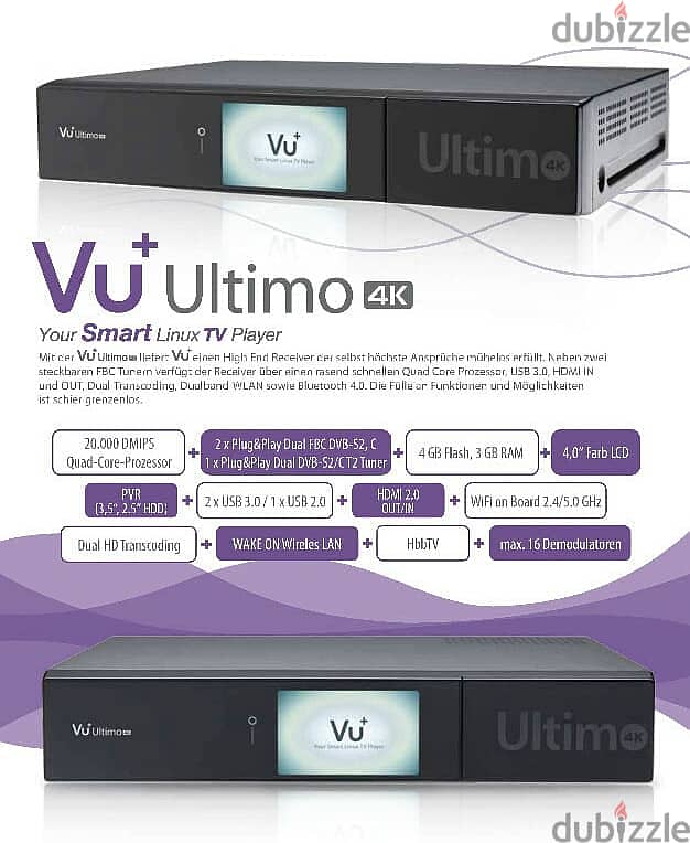 VU+ ULTIMO 4K Linux-Receiver 3