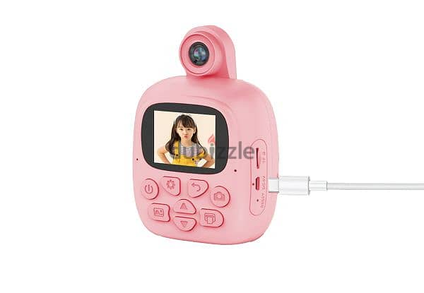 Kids Single Lens Instant Print Camera With Lanyard 3