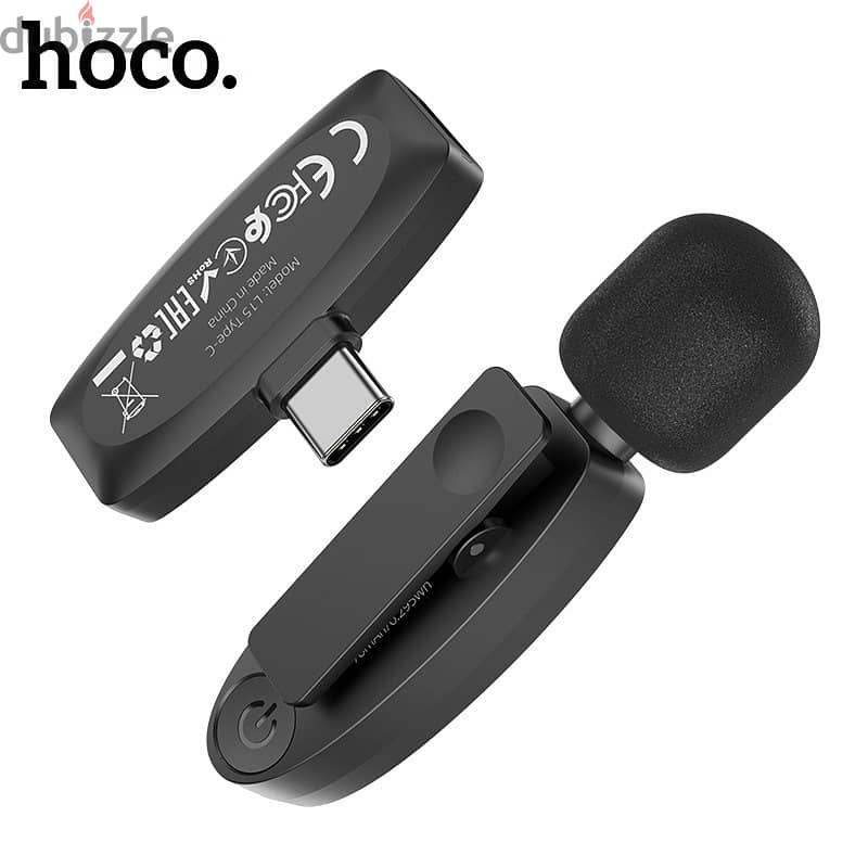 Hoco L15 Wireless Microphone For Type-C & Iphone Devices 1