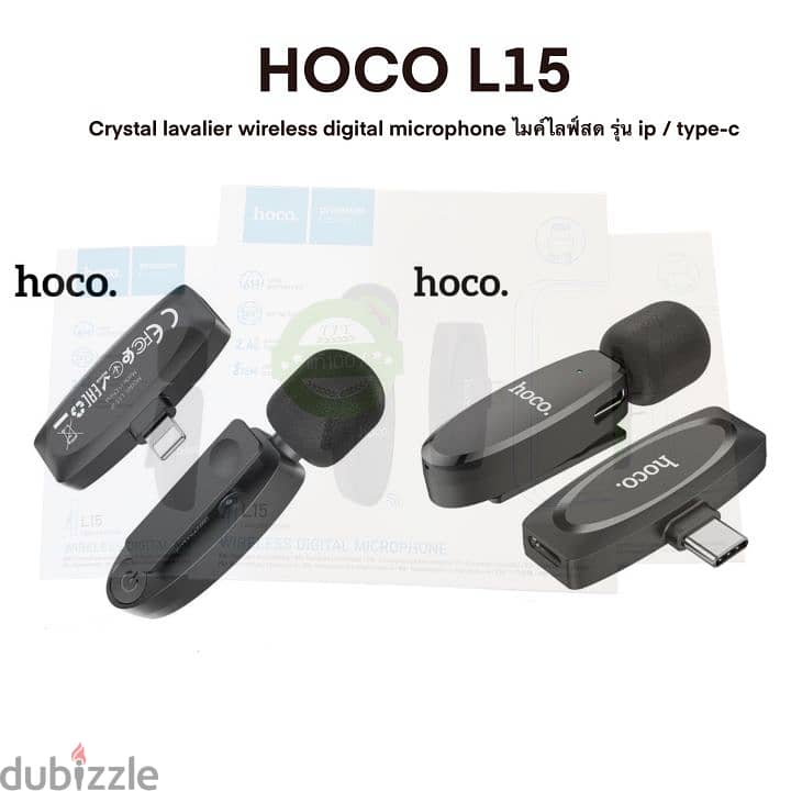 Hoco L15 Wireless Microphone For Type-C & Iphone Devices 3