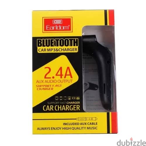 Earldom ET-C7 2.4A Bluetooth Car Charger - (Black) 3