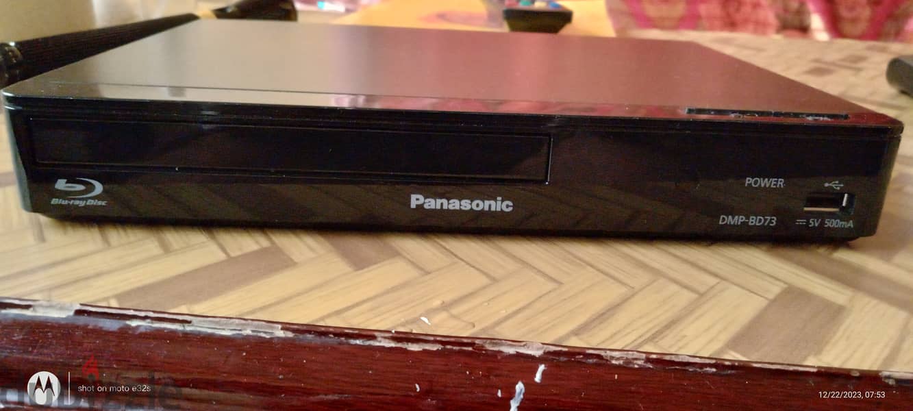 Panasonic Blu-Ray Player - DMP-BD73GC-K. Nearly 2 years old 2
