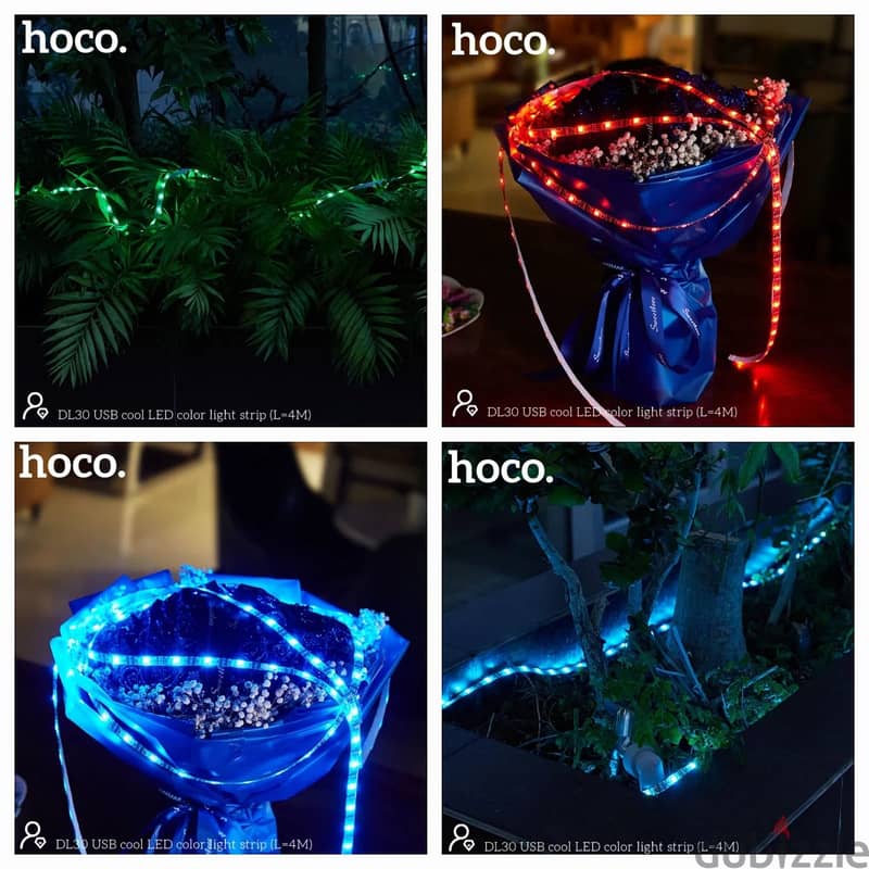 Hoco DL30 USB LED Strip Light With Remote 4 Meters 3