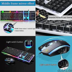 Rainbow back-light gaming keyboard
