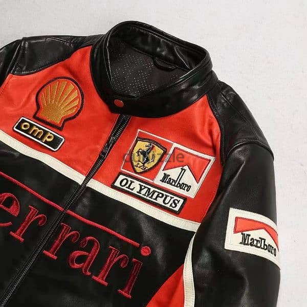 Leather on sale ferrari jacket