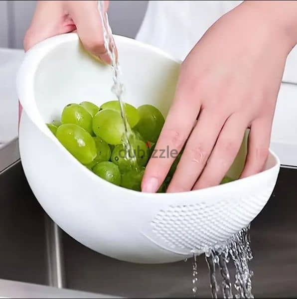 1pc  Multi-Functional Kitchen Washing Basket Basin 2
