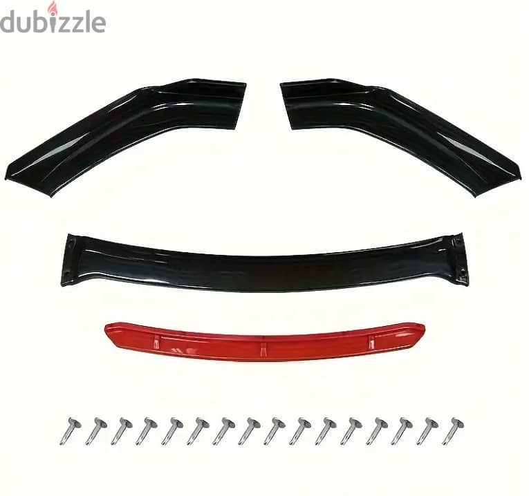 Universal Car Front Bumper Lip Chin Spoiler Splitter Diffuser Body Kit 3