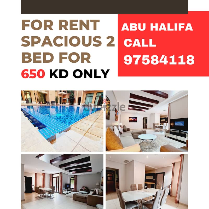 luxury spacious 1 & 2  bedrooms  furnished in fintas 8