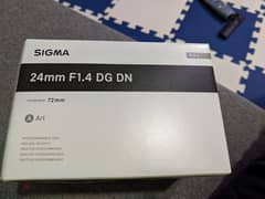 SIGMA LENS 24MM F/1.4 DG DN (ART] (AAB world) 0