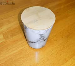 Decorative Marble Design Vase with Lid-66379610 (5pm-9pm)