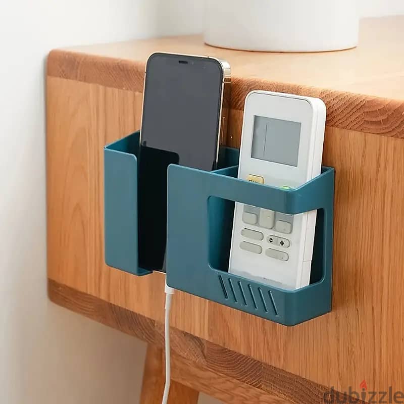 Multifunctional Wall-Mounted Remote Control And Phone Holder 0
