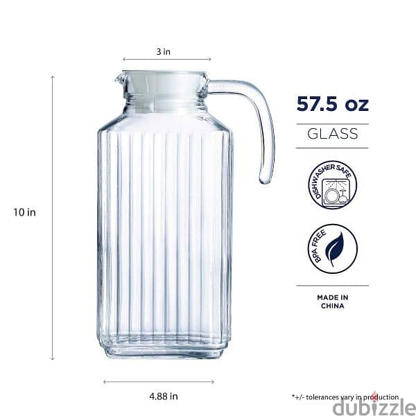 Luminarc 1.7 Litre Glass Jug-66379610 (5pm-9pm) 1